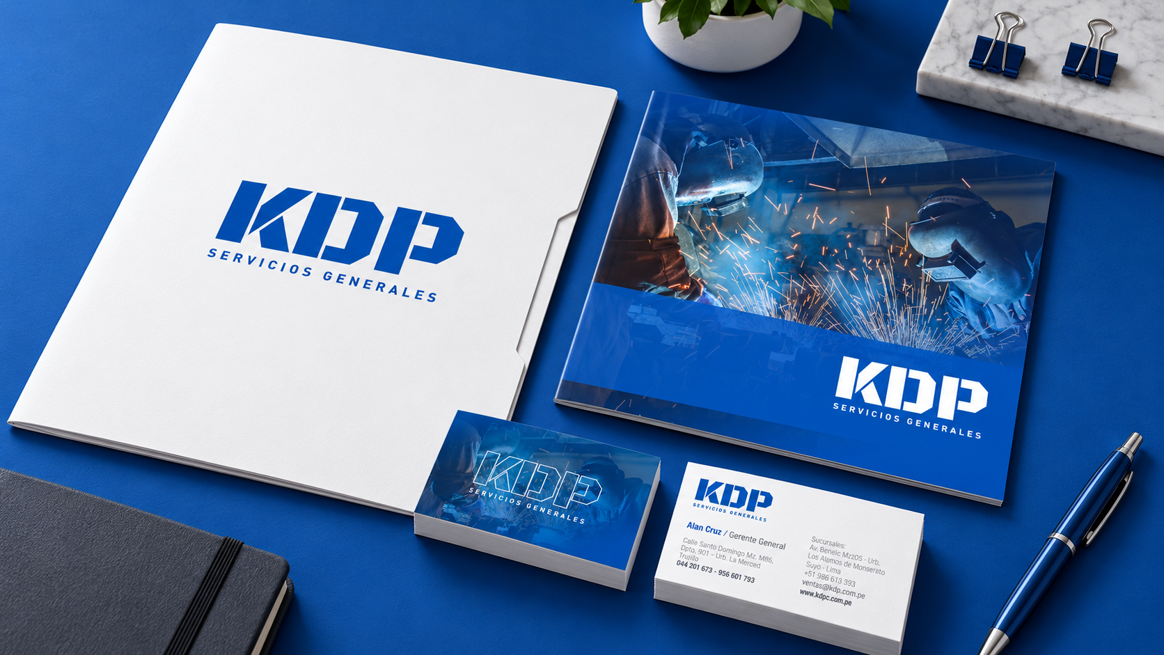 Mockup premium de papelería corporativa