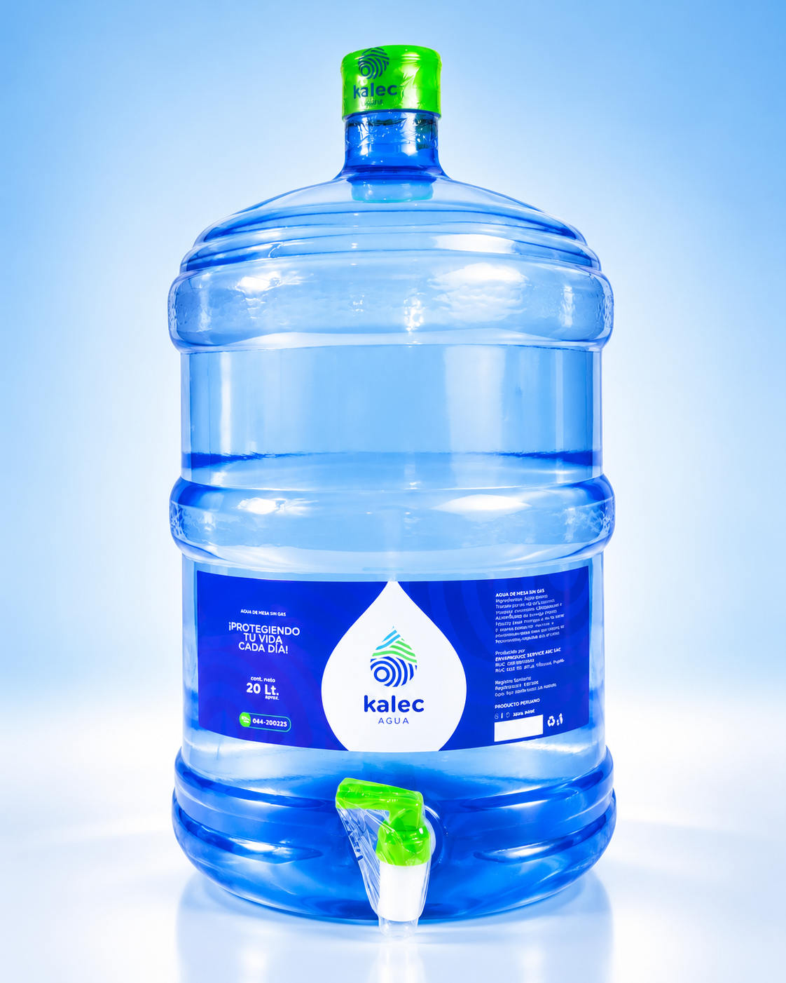 Garrafón Agua Kalec con tapa verde
