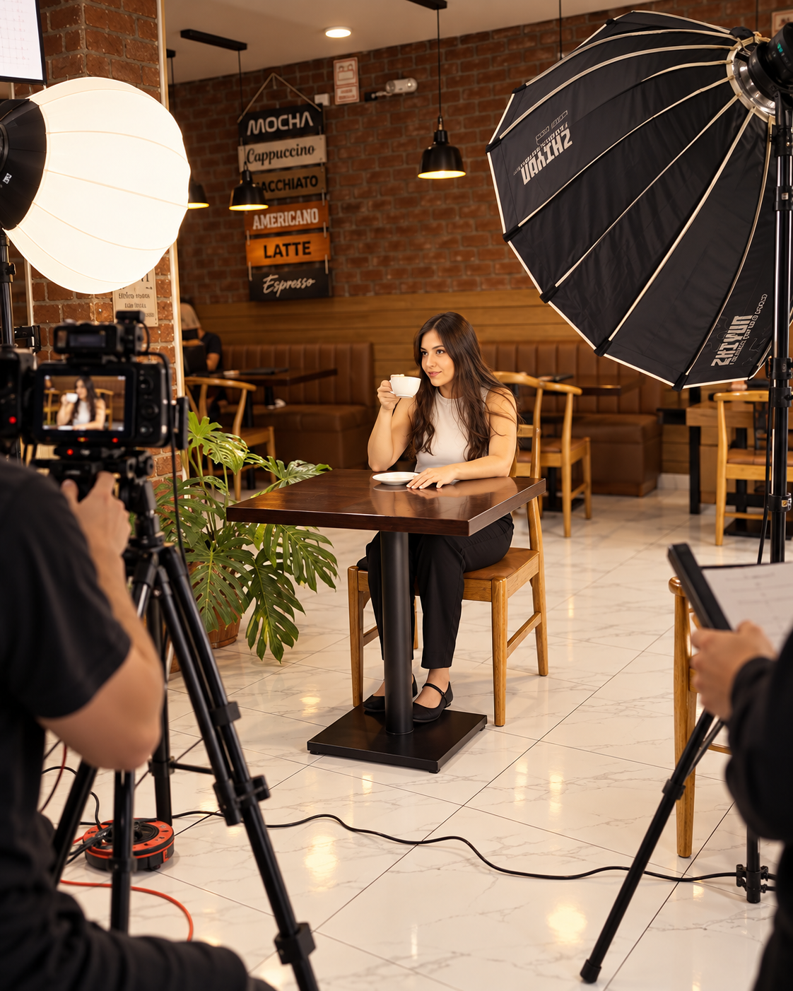 Tras las cámaras en Retórica Café