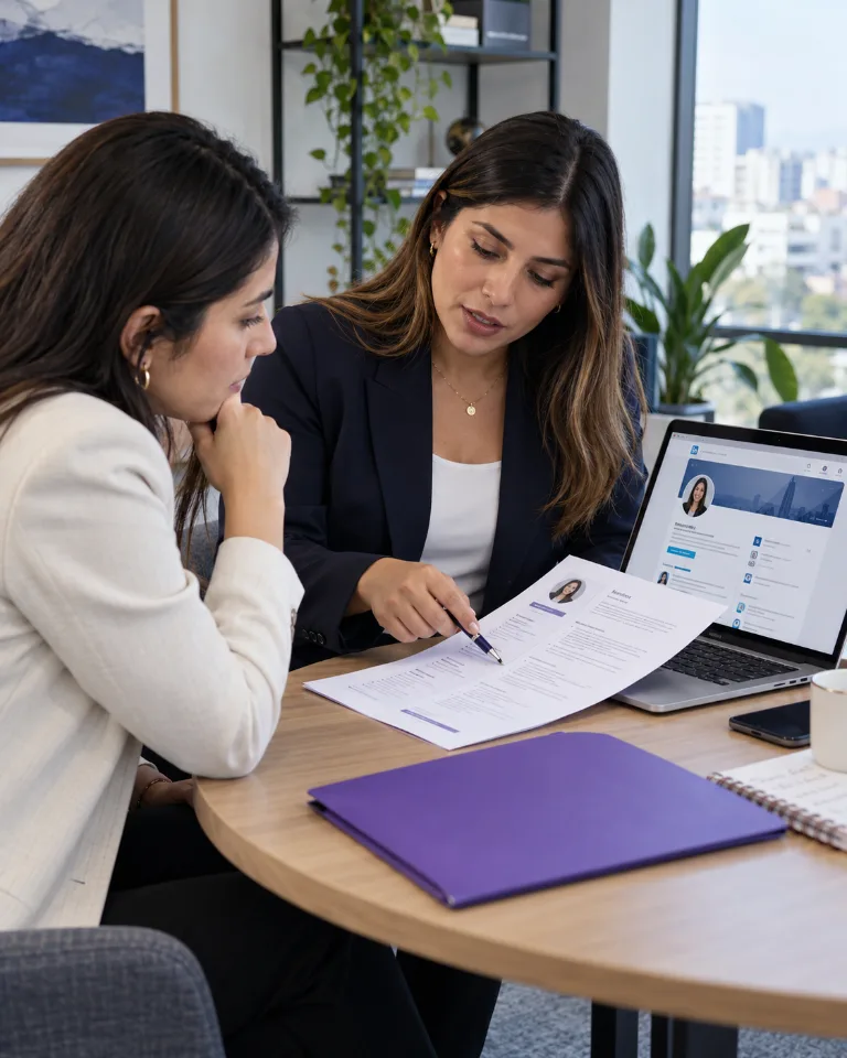 Actualización profesional de perfil en LinkedIn